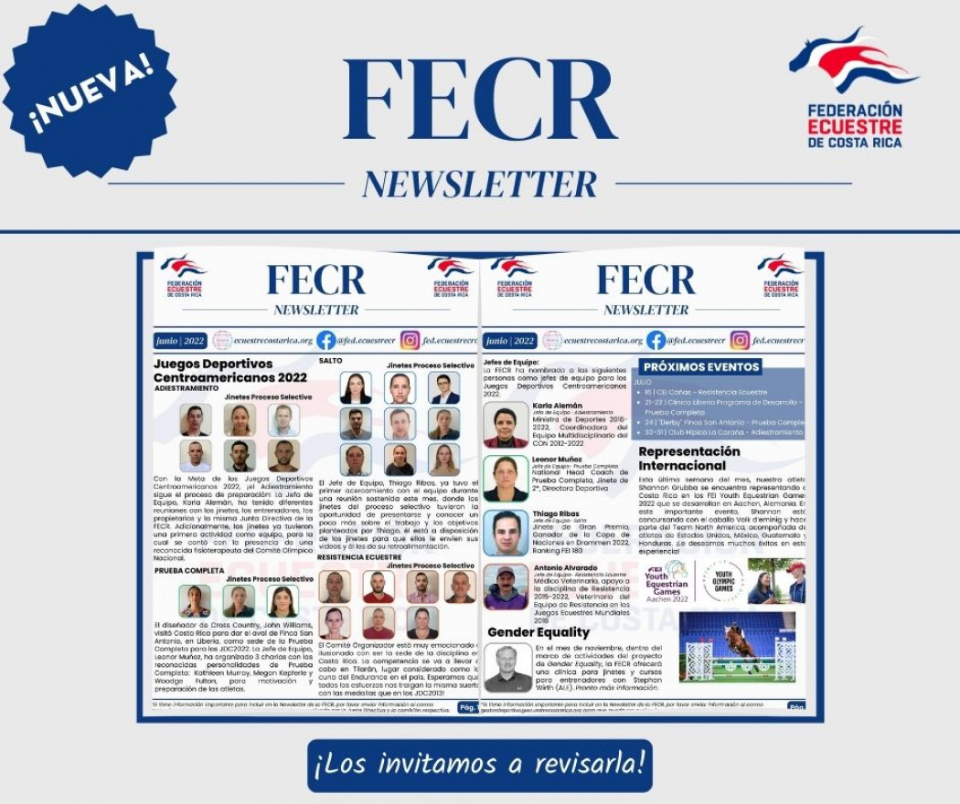 ¡Newsletter FECR!