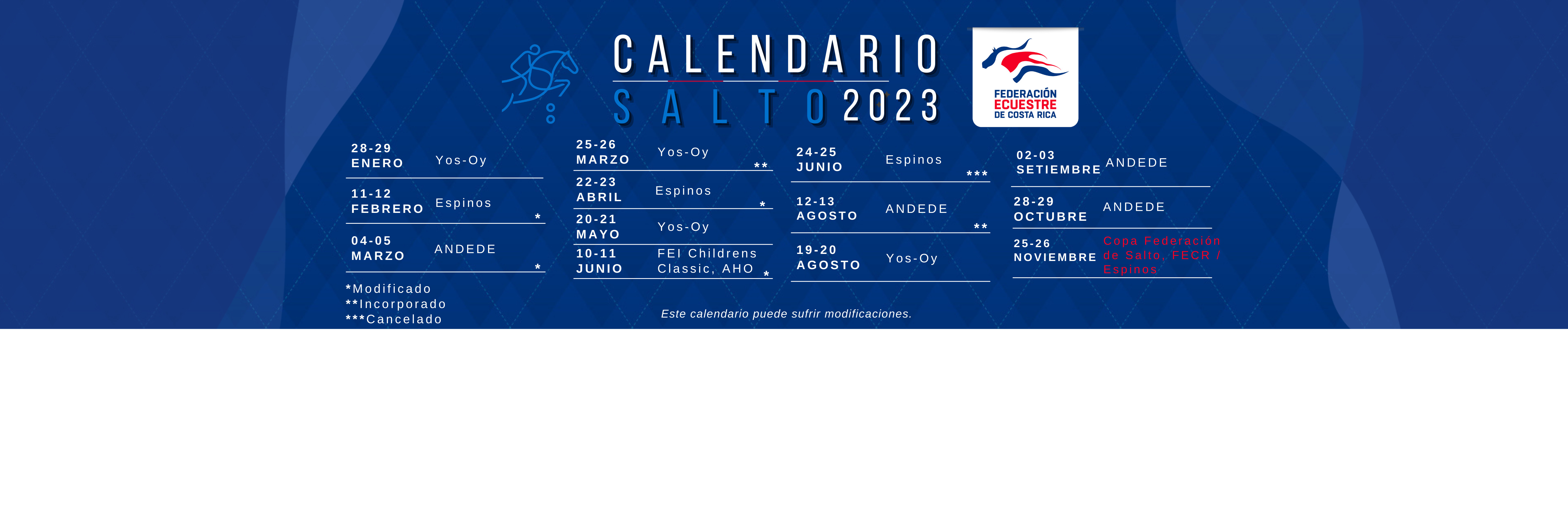 Calendario Salto 2023