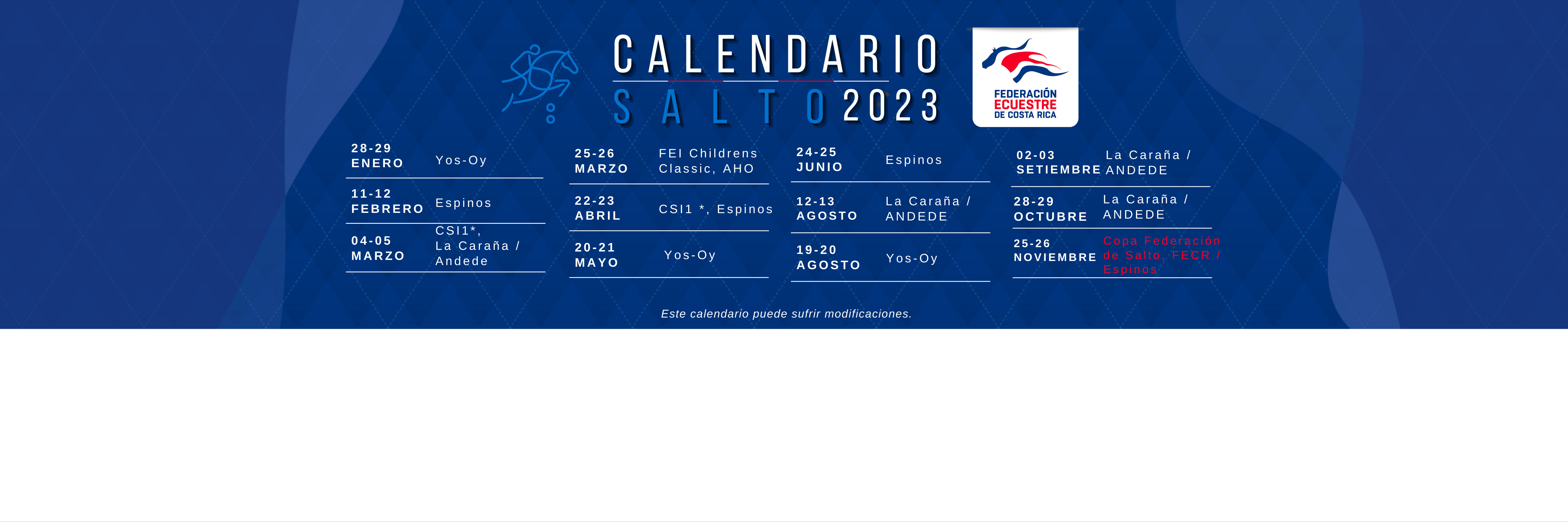 Calendario Salto 2023